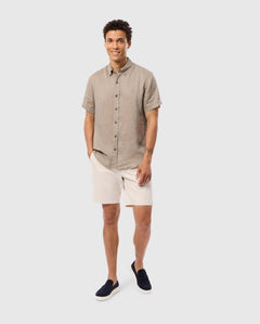 Camisa Manga Corta De Lino Aldine Para C