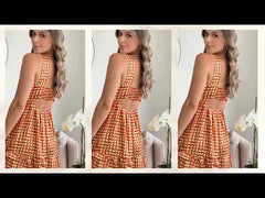 VESTIDO PRIMIA DAMA TOBERIN NARANJA
