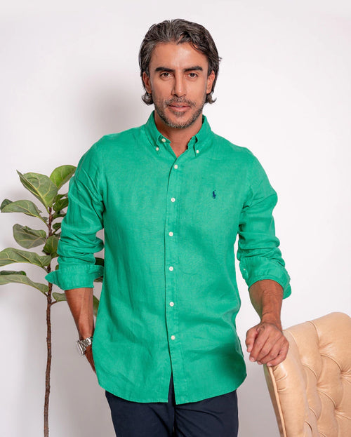 Camisa Lino Custom Fit